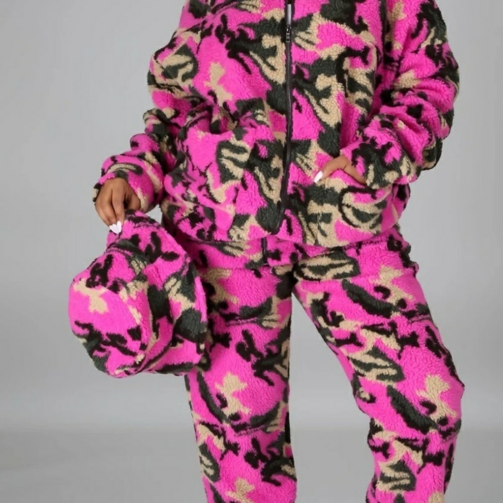 Three Piece winter fleece sweatsuit